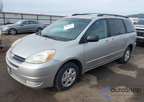 2004 Toyota Sienna Le z USA, uszkodzony, nr VIN 5TDZA23C54S129540